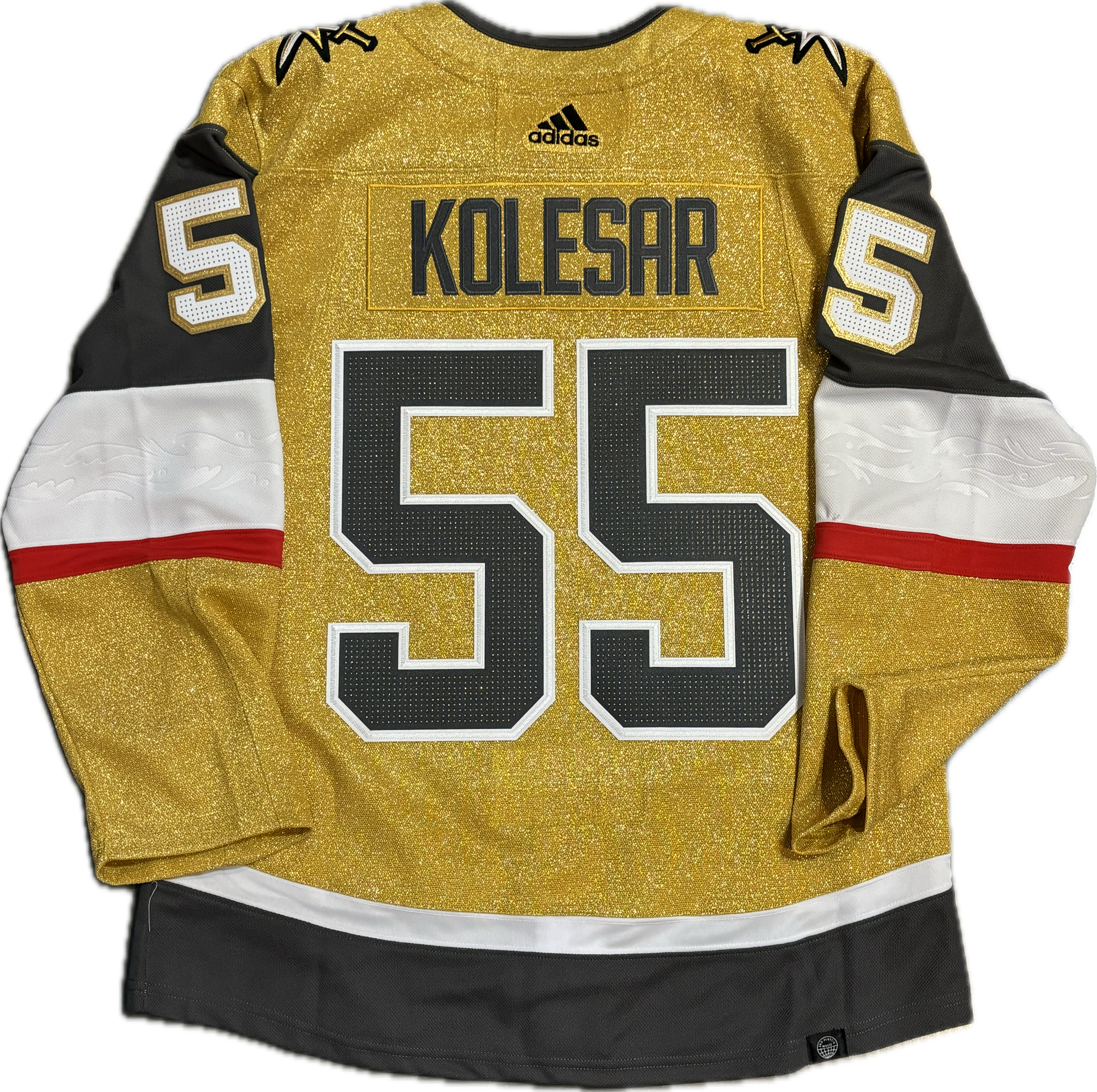 Vegas Golden Knights Keegan Kolesar #55 Men's Adidas Authentic Home Jersey - Gold ***