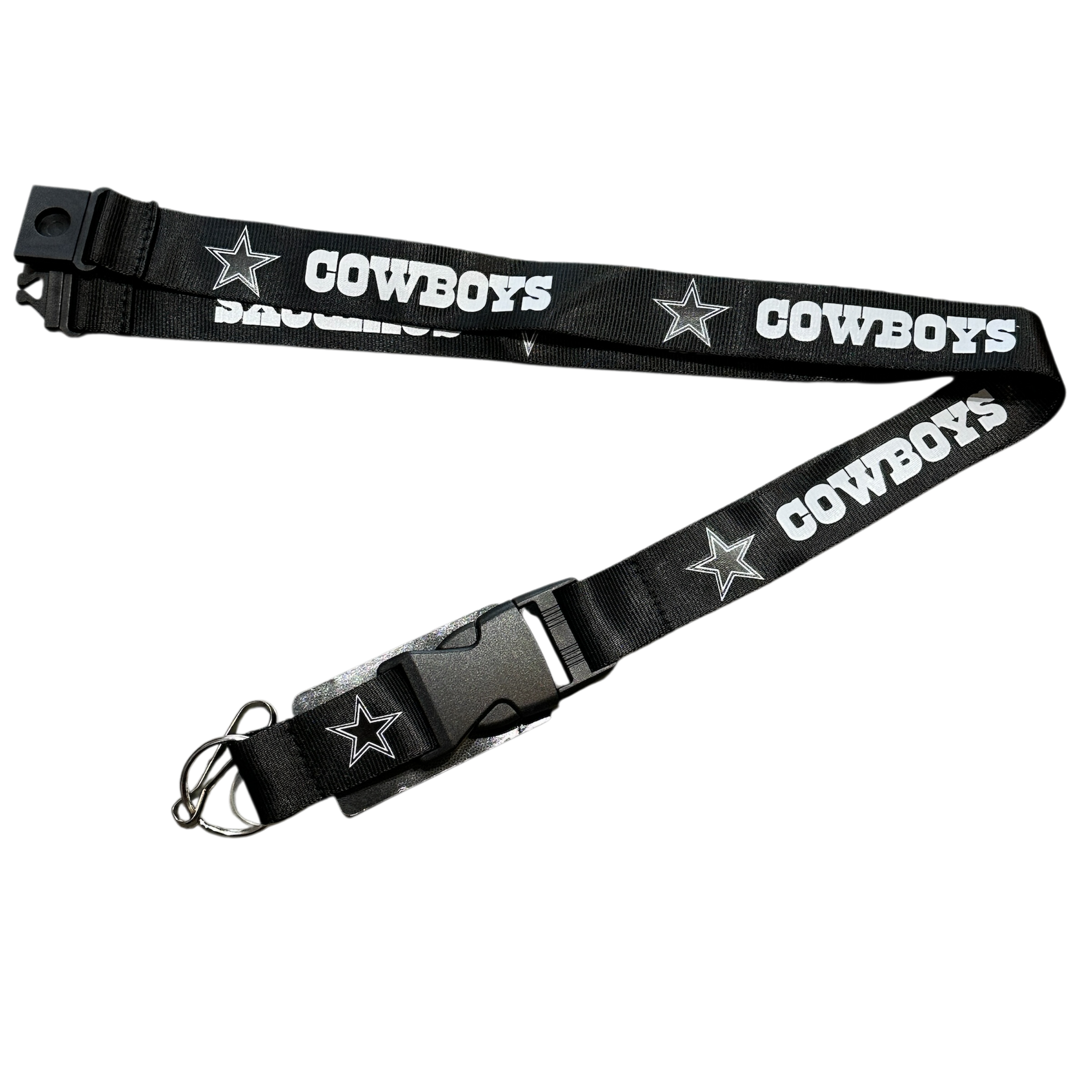 Dallas Cowboys Lanyard - Black and White