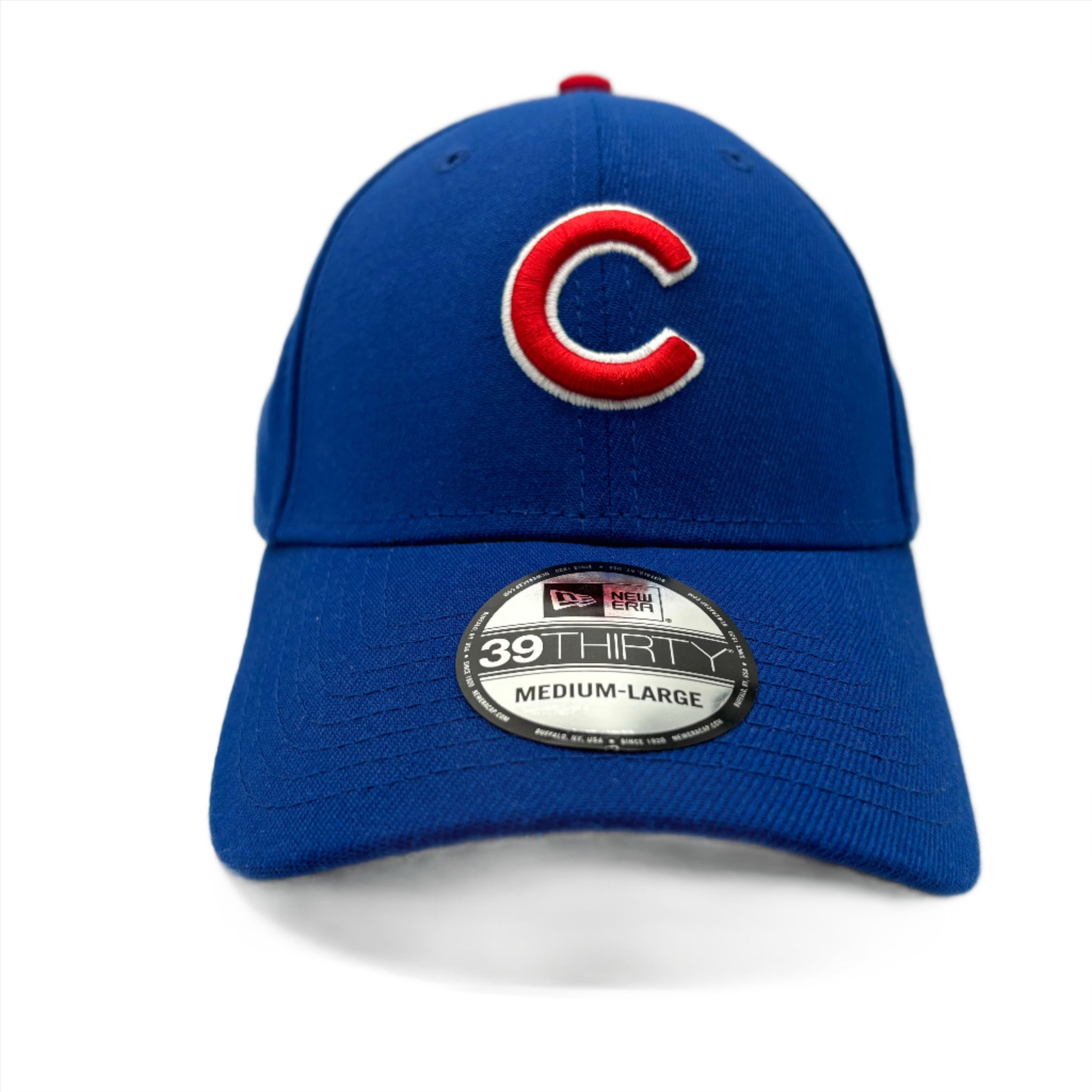 Chicago Cubs New Era 39Thirty Stretch Fit Blue Hat