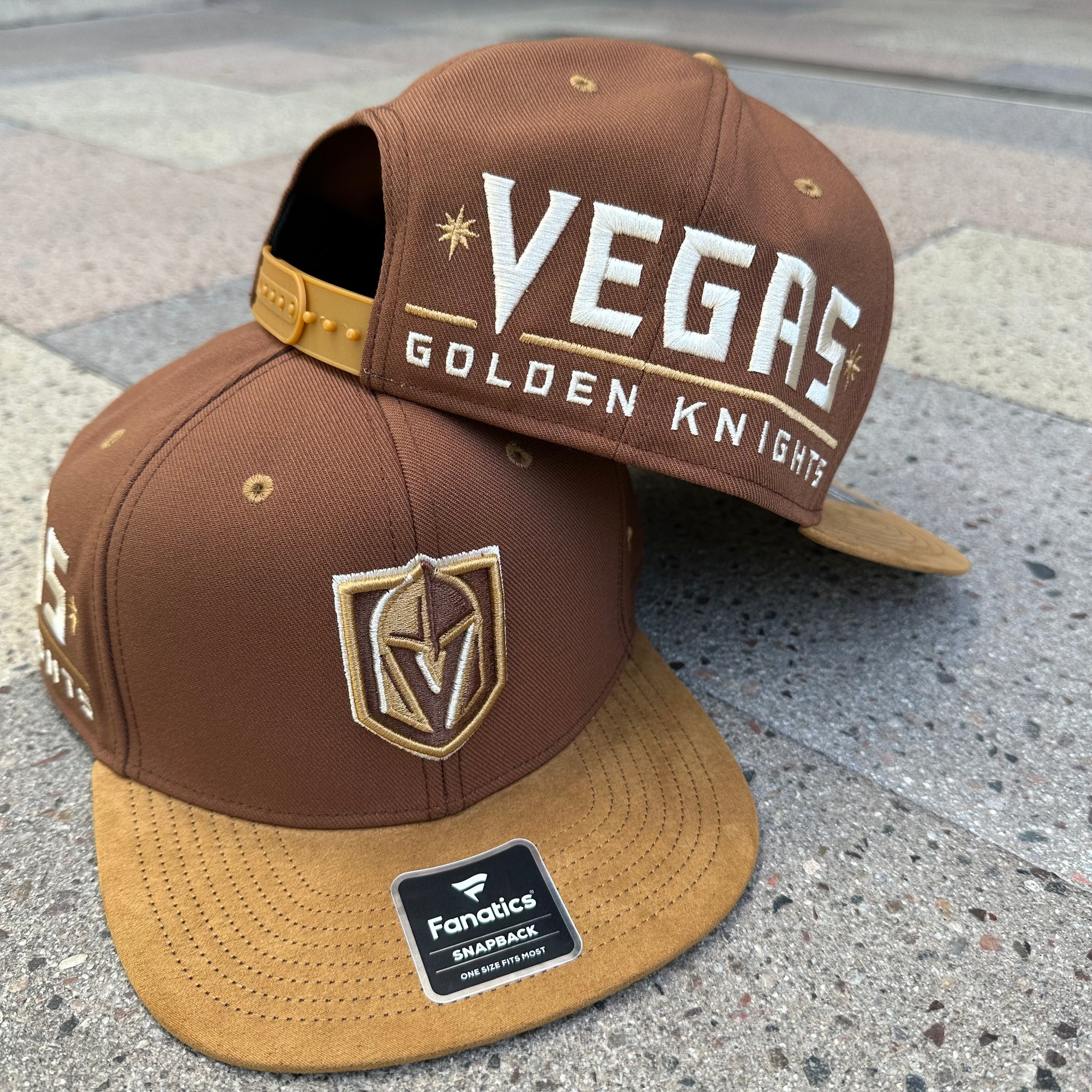 Vegas Golden Knights Acreage Snapback Hat - Cappuccino