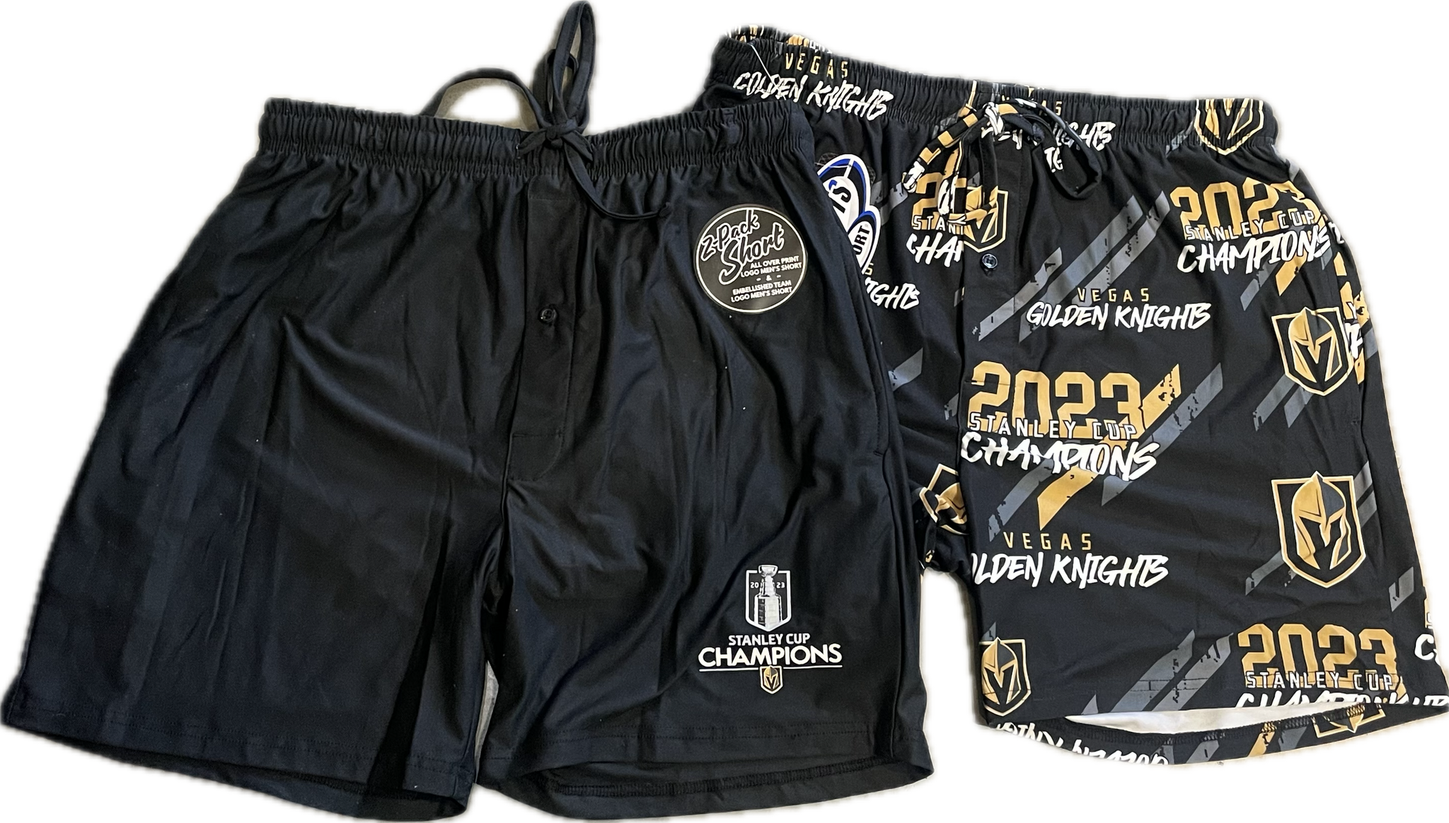 Vegas Golden Knights Concepts Sport Stanley Cup Champions Two Pack Lounge Shorts