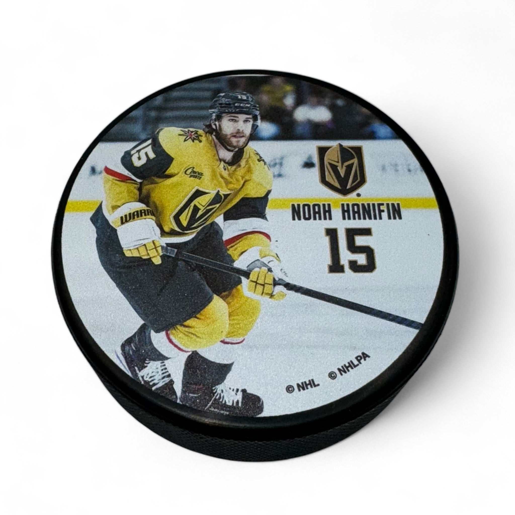 Noah Hanifin #15 Souvenir Hockey Puck