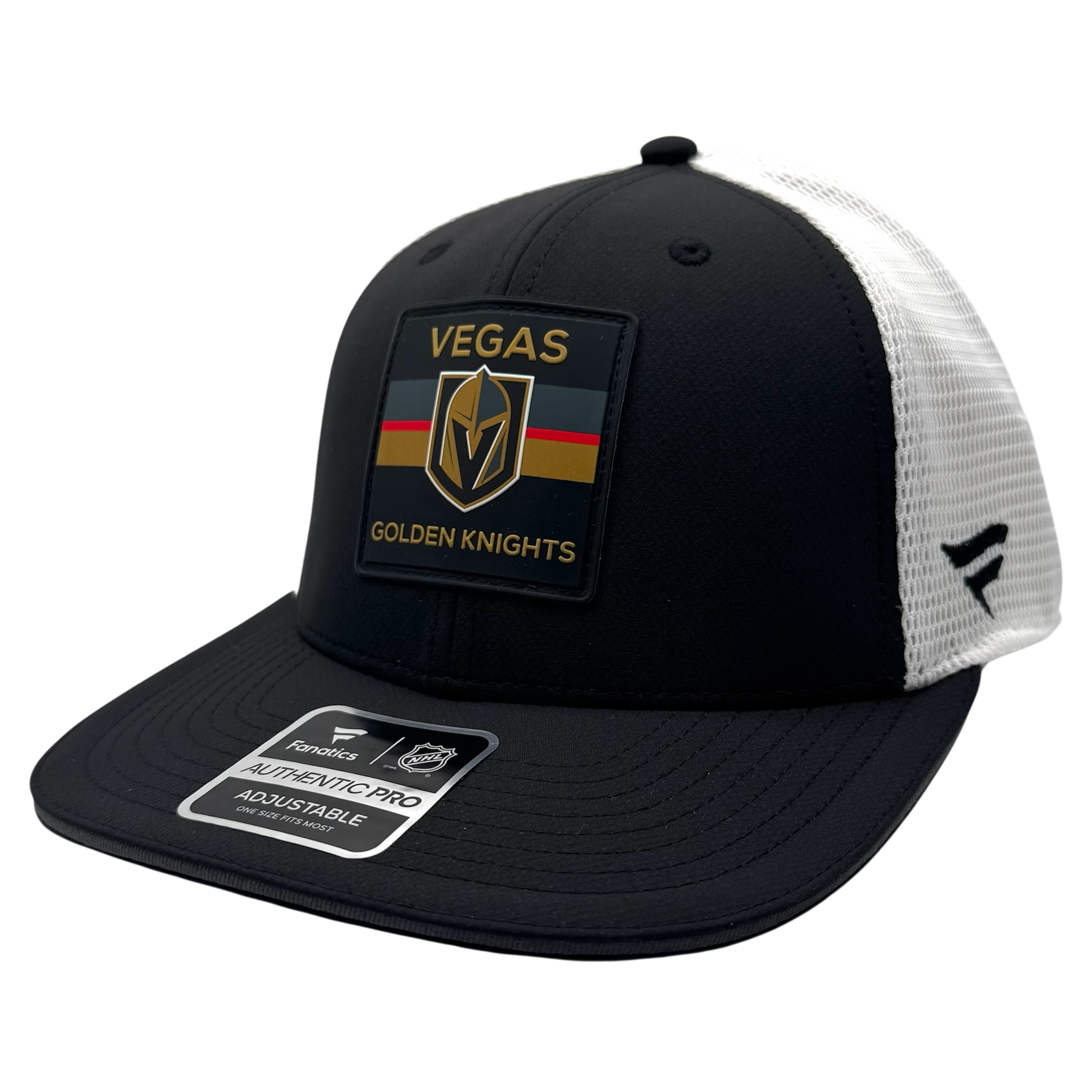 Vegas Golden Knights Fanatics Authentic Pro Rink Trucker Snapback Hat 2025