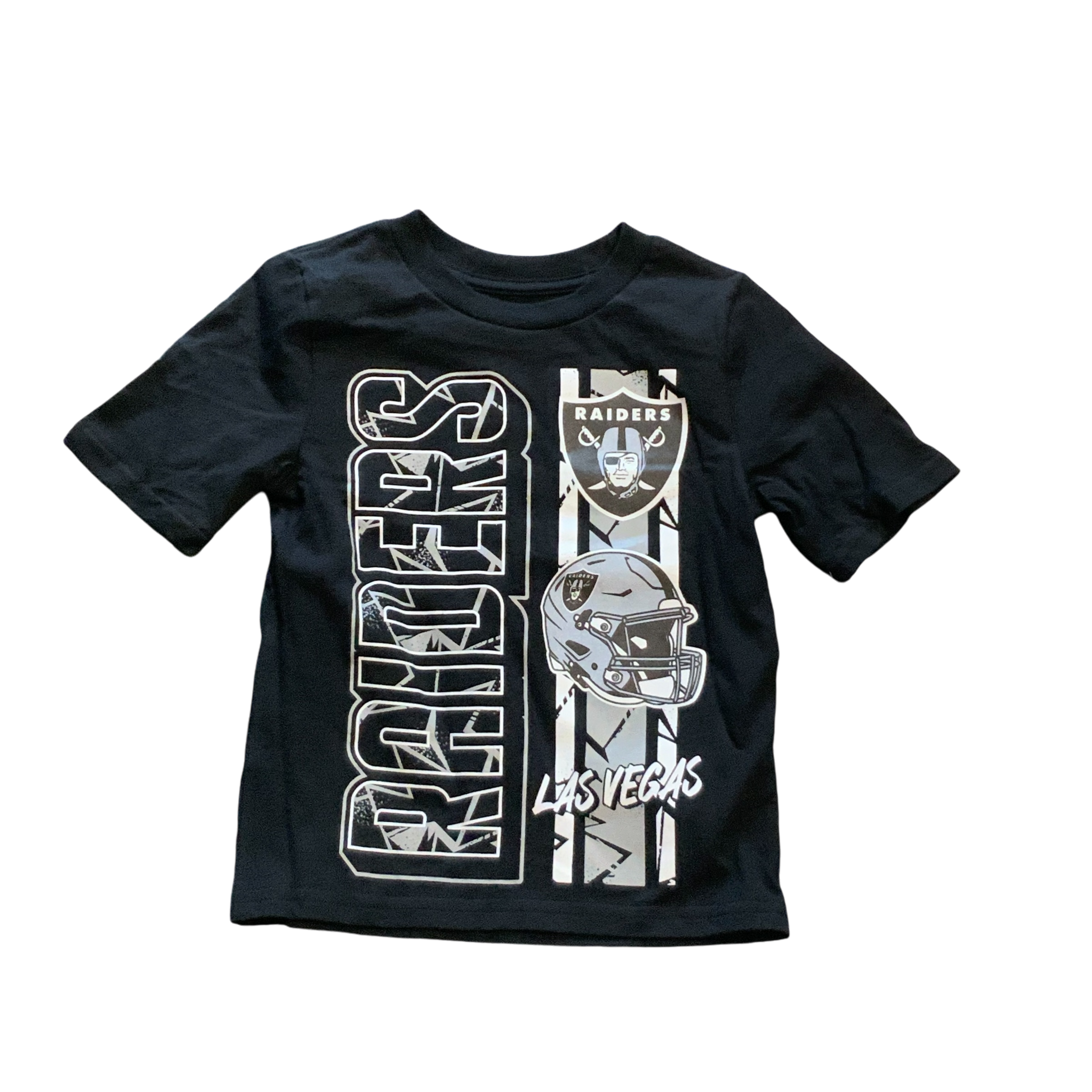 Las Vegas Raiders Kids Brick Wall Shirt - Black