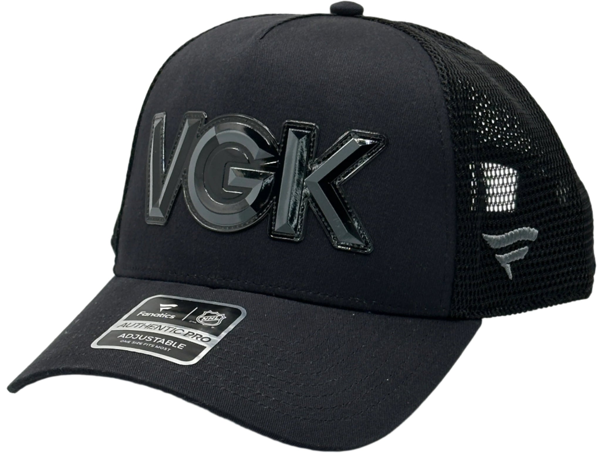 Vegas Golden Knights Fanatics 2025 Authentic Pro Road Team Trucker Hat - Black