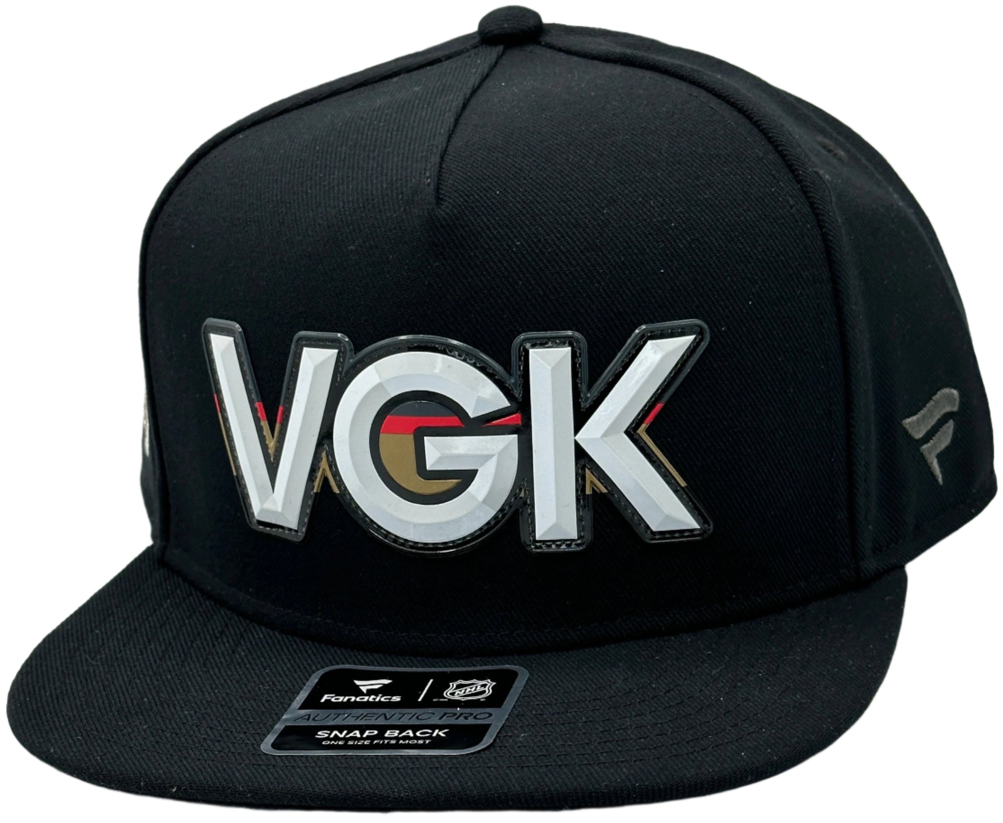 Vegas Golden Knights Fanatics 2025 Authentic Pro Rink Team Snapback Hat - Black