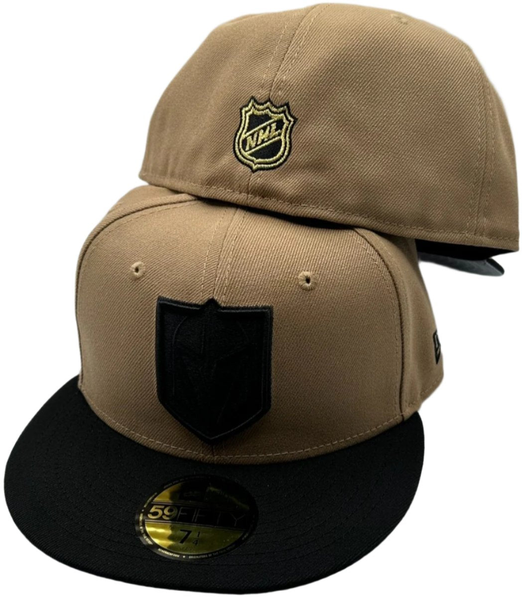 Vegas Golden Knights Jagerbomb New Era 59FIFTY Fitted Hat - Khaki/Black