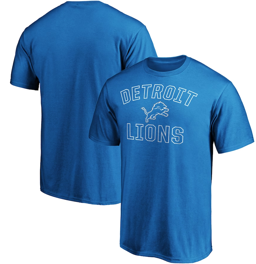 Detroit Lions Fanatics Branded Victory Arch T-Shirt - Blue