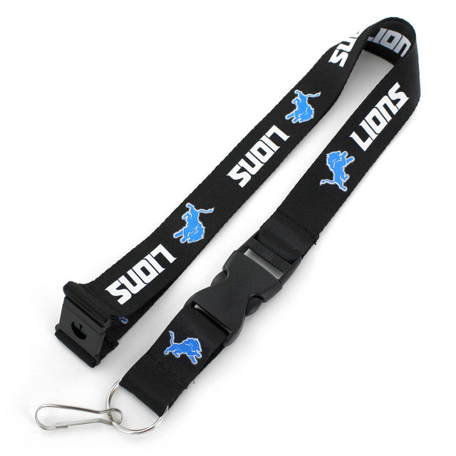 Detroit Lions Team Lanyard - Black