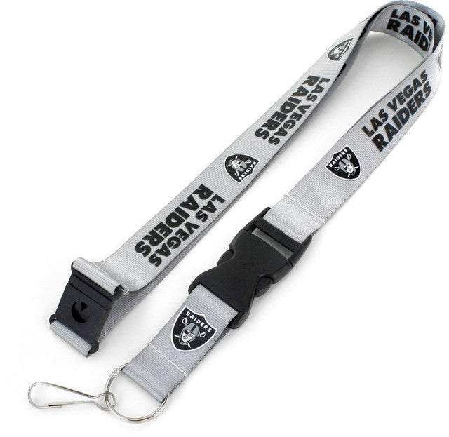 Las Vegas Raiders Team Lanyard - Gray