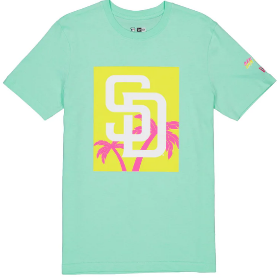 San Diego Padres Men's 2022 City Connect New Era T-Shirt - Teal