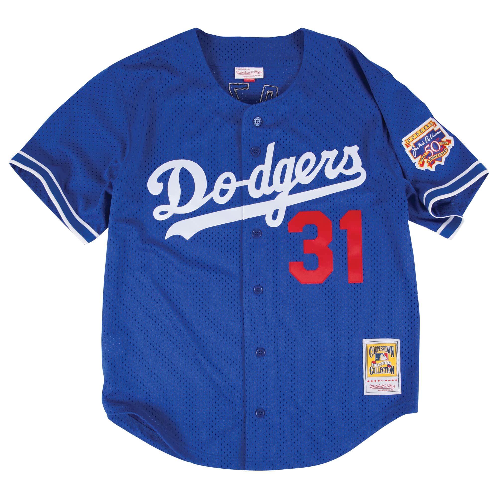 Los Angeles Dodgers Kids Authentic Piazza Cooperstown Batting Practice Jersey