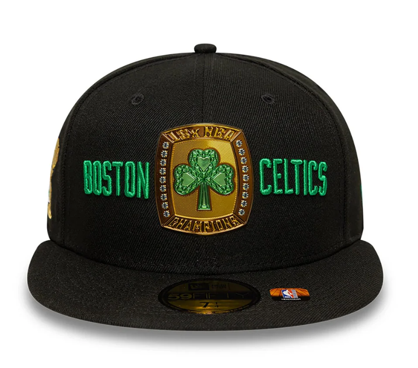 BOSTON CELTICS 18X NBA CHAMPIONS 59FIFTY FITTED HAT – Sports