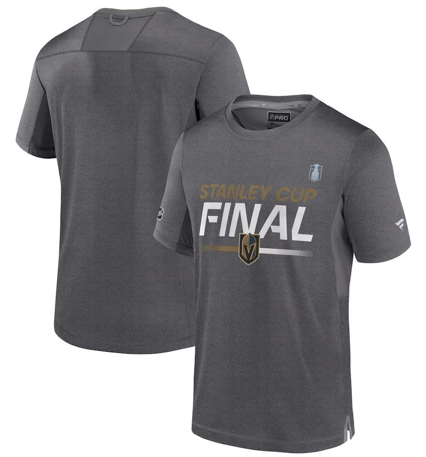 Vegas Golden Knights Fanatics Branded 2023 Stanley Cup Final Authentic Pro T-Shirt - Gray