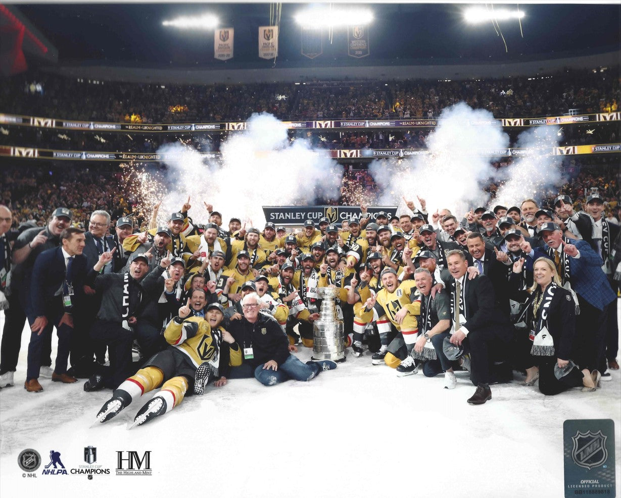 Vegas Golden Knights ENTIRE TEAM CELEBRATION 8x10 Photo