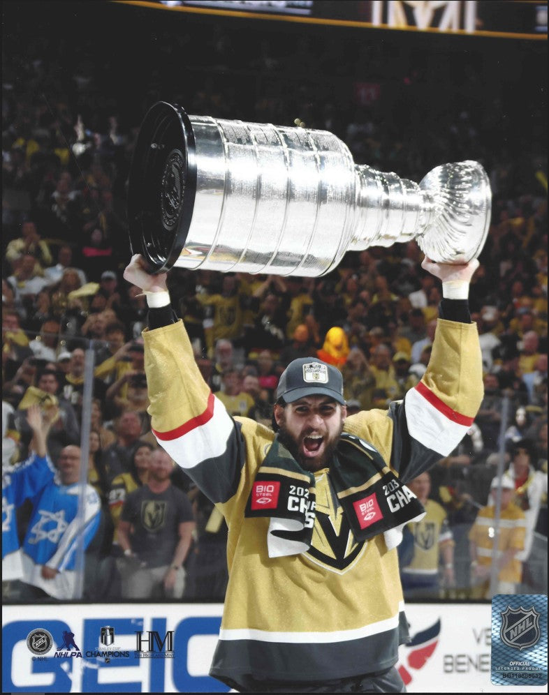 Vegas Golden Knights HAGUE HOISTING THE CUP 8x10 Photo