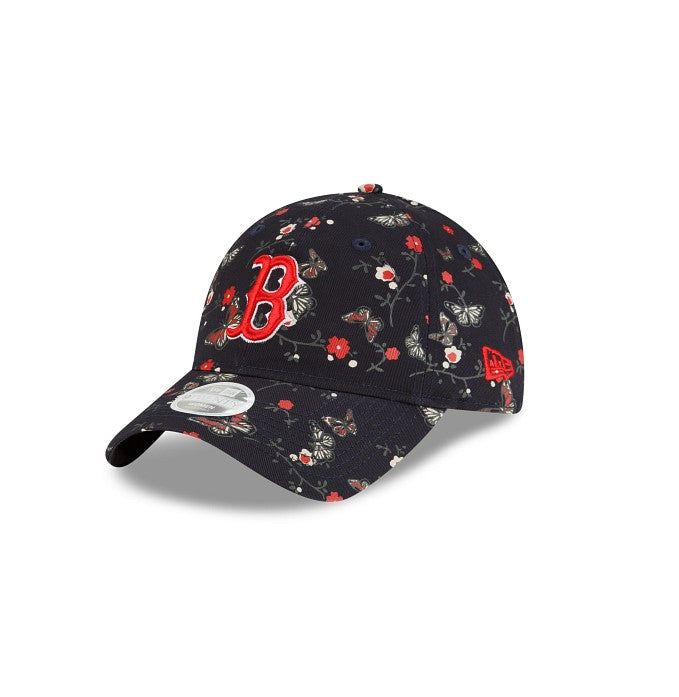 Boston Red Sox New Era 9Twenty Womens Blue Floral Adjustable Hat