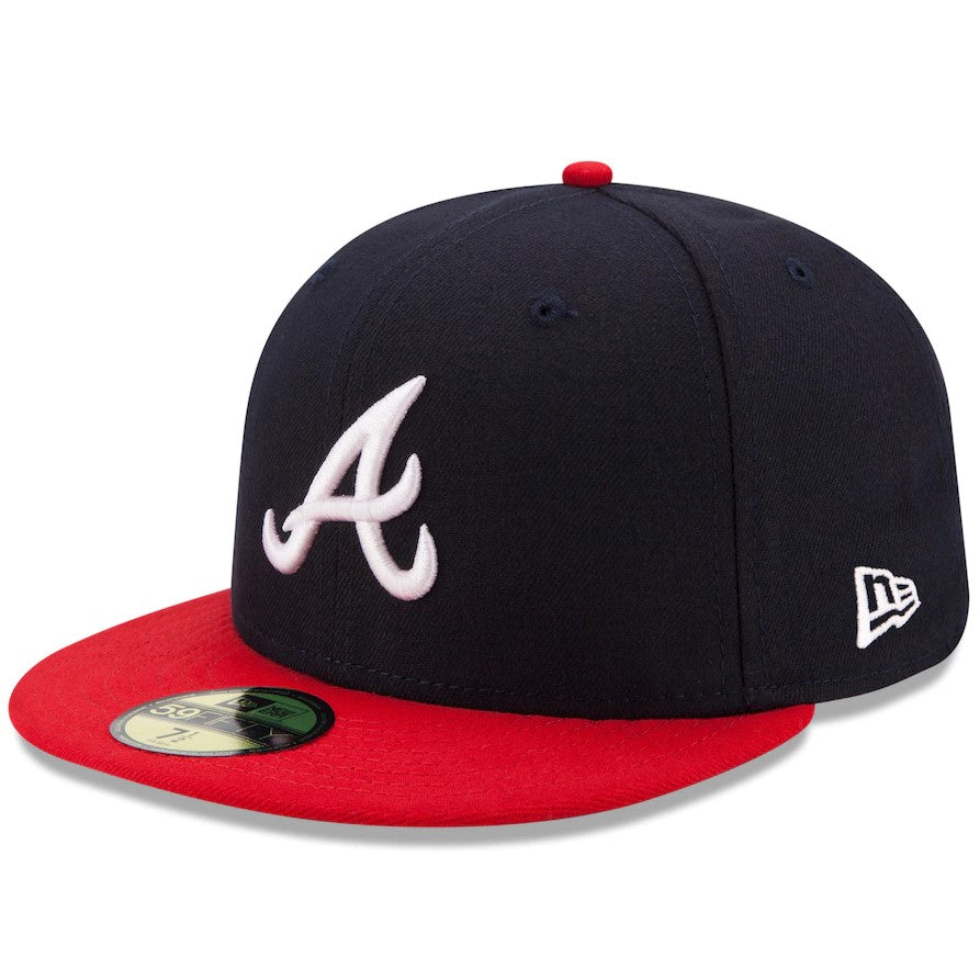 Atlanta Braves New Era Navy/Red Home Authentic Collection On-Field 59FIFTY Fitted Hat