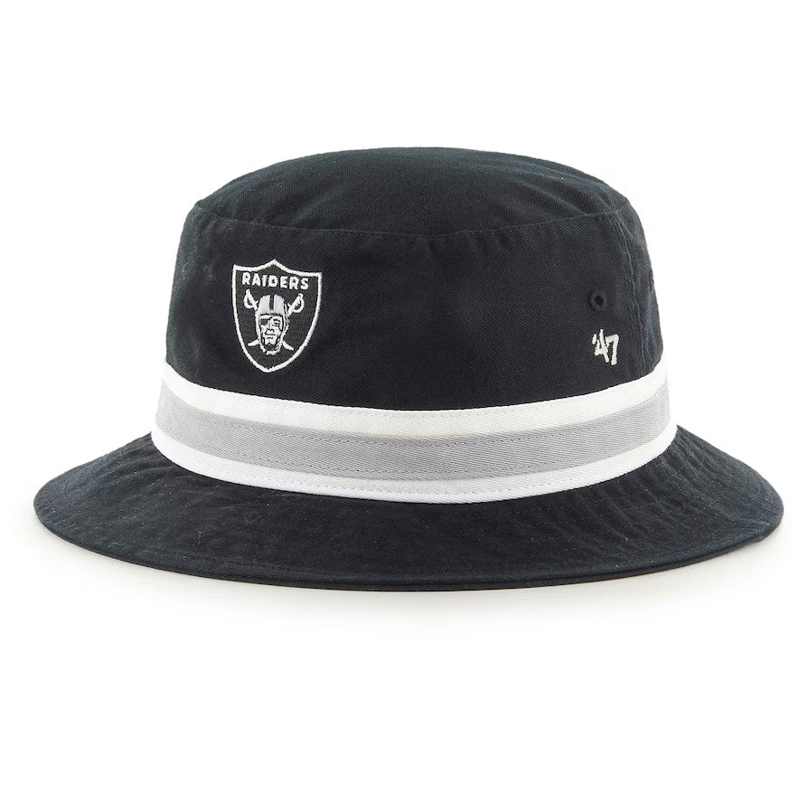 Las Vegas Raiders '47 Black Striped Bucket Hat