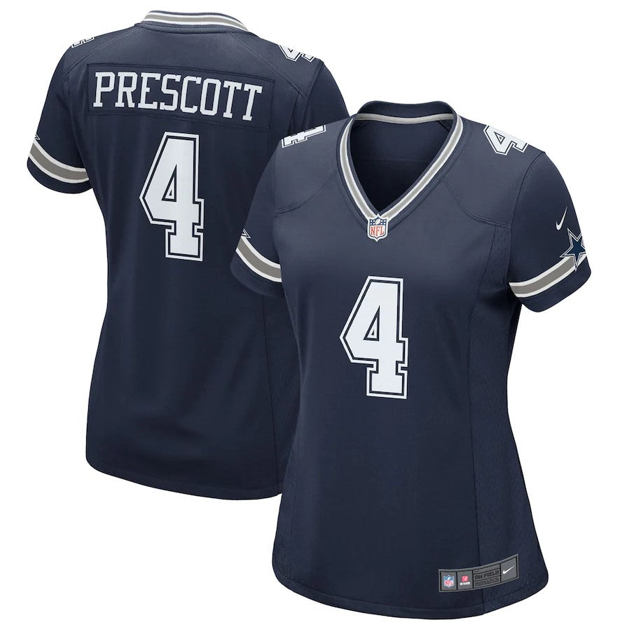 Women's Dallas Cowboys Dak Prescott Nike Navy Game Team Jersey ***