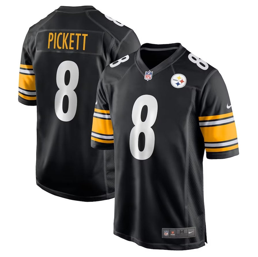 Men's Pittsburgh Steelers Kenny Pickett Nike Black Player Game Jersey ***
