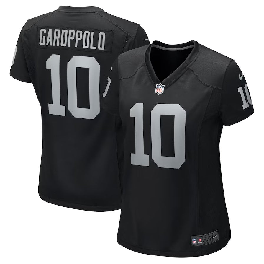Women's Las Vegas Raiders Jimmy Garoppolo Nike Black Game Player Jersey ***