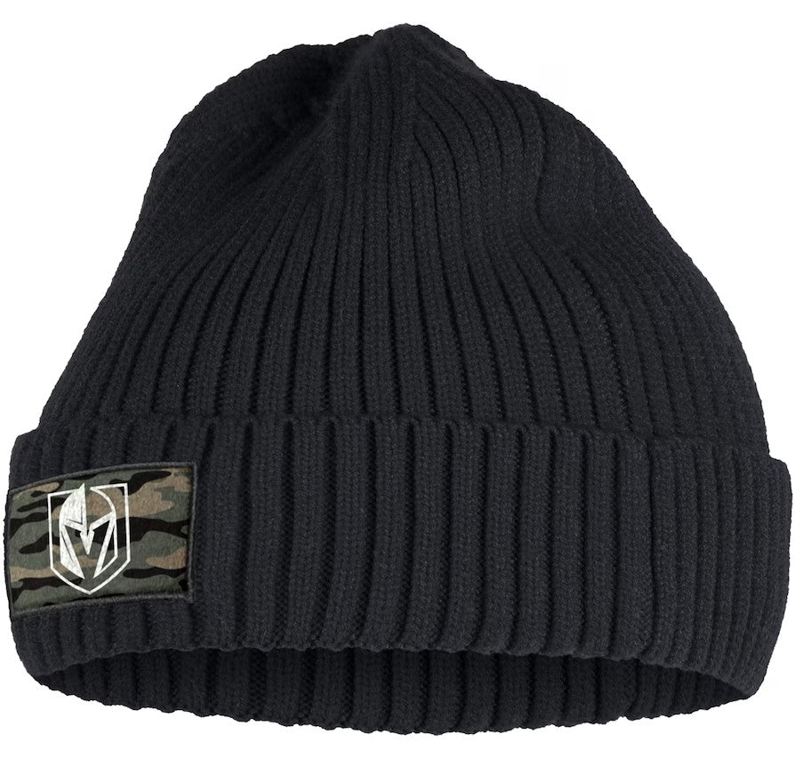 Vegas Golden Knights Military Appreciation Cuffed Knit Hat - Black