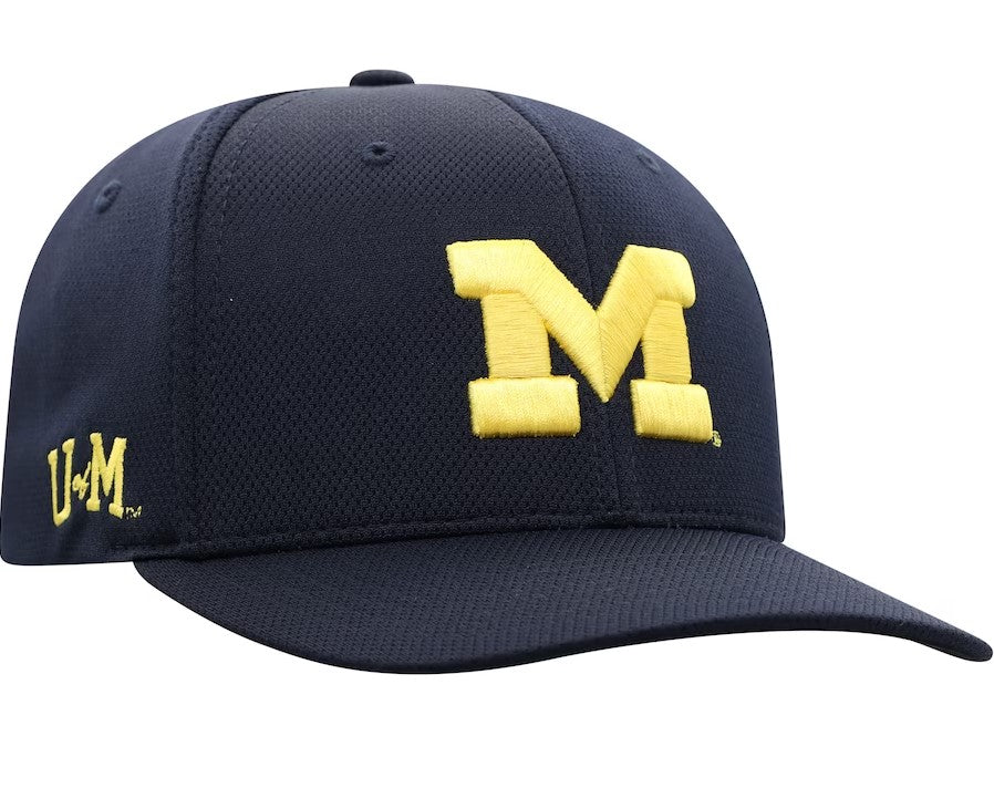 Michigan Wolverines Top of the World Reflex Logo Victory Flex Hat - Navy