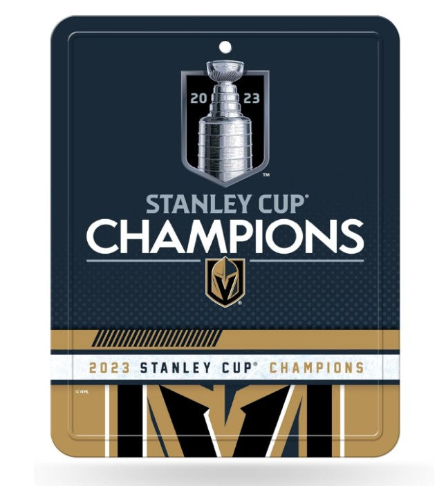 Vegas Golden Knights 2023 Stanley Cup Champions Metal Parking Sign