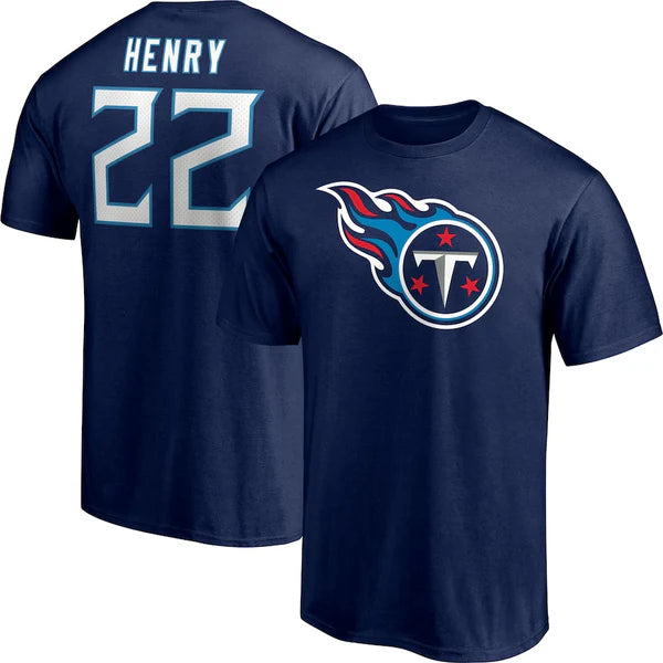 Derrick Henry Tennessee Titans Player Name & Number T-Shirt - Navy