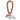 Denver Broncos Oversized 3D Foam Logo Fan Chain Necklace - Orange Chain