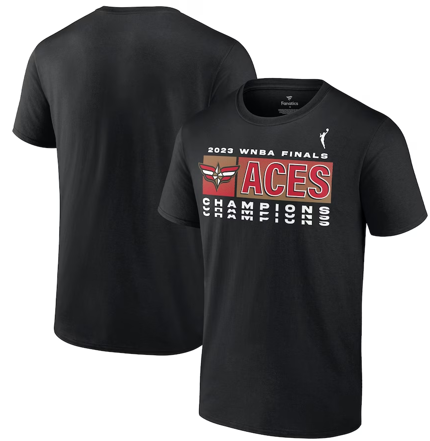 Las Vegas Aces Fanatics Branded 2023 WNBA Finals Champions Triple T-Shirt - Black