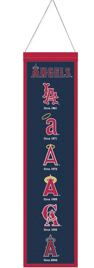 Los Angeles Angels Evolution 8" x 32" Wool Banner