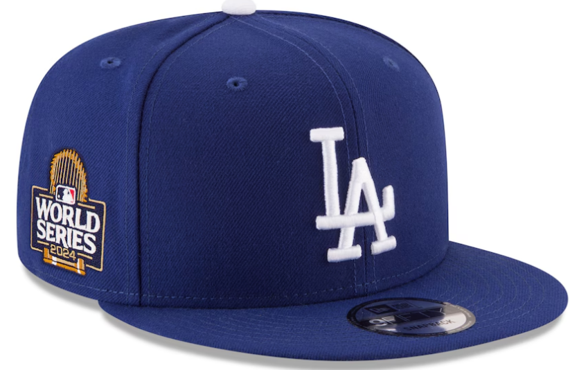 Los Angeles Dodgers New Era 2024 World Series Side Patch 9FIFTY Snapback Hat - Royal