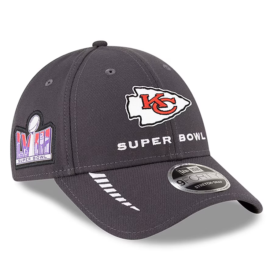 Kansas City Chiefs Super Bowl LVIII Opening Night New Era 9FORTY Adjustable Hat
