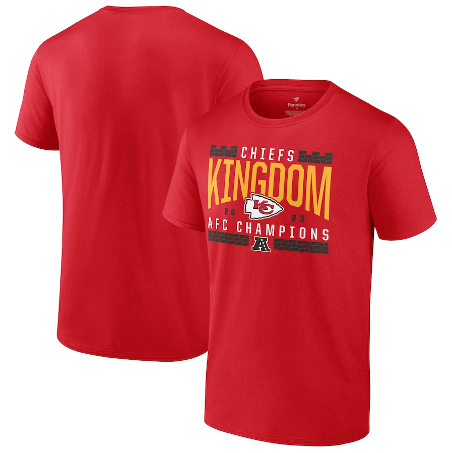 Kansas City Chiefs Youth/Kids 2023 AFC Champions Hometown Not Done T-Shirt - Red ***