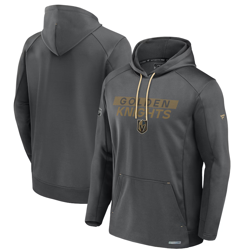 Vegas Golden Knights Fanatics Authentic Pro Rink Fleece Pullover Hoodie - Gray