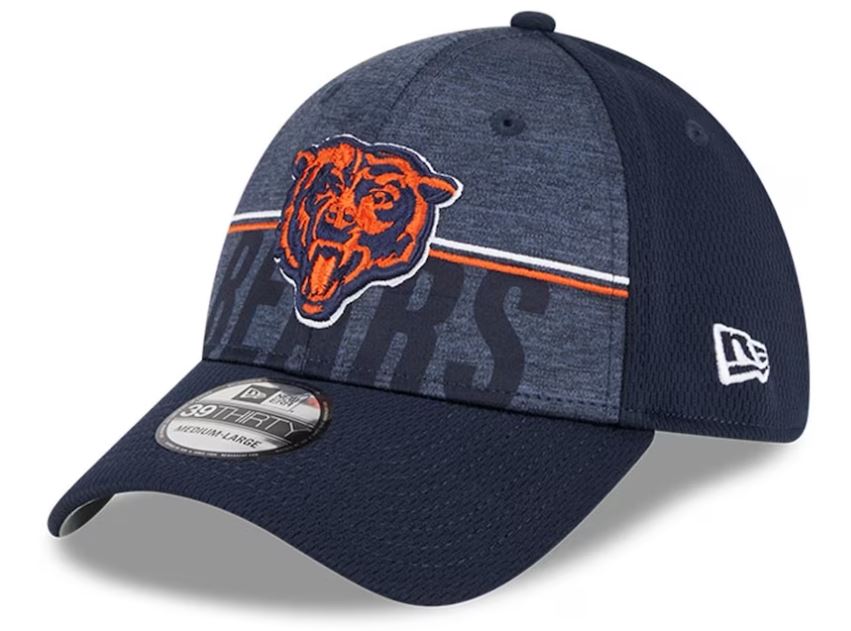 Chicago Bears New Era 39THIRTY 2023 Training Camp Stretch Fit Hat