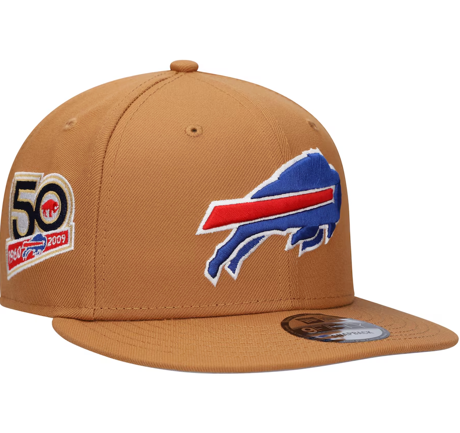 Buffalo Bills New Era Color Pack 9FIFTY Snapback Hat with Side Patch - Tan