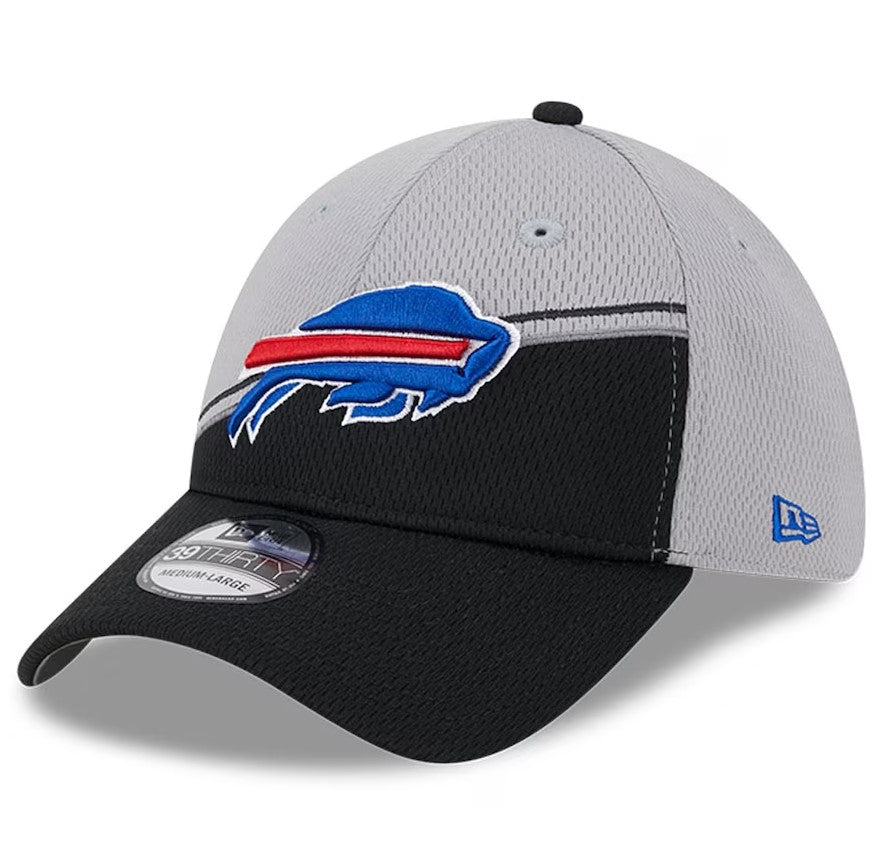 Buffalo Bills 2023 Sideline 39THIRTY Flex Hat - Gray/Black