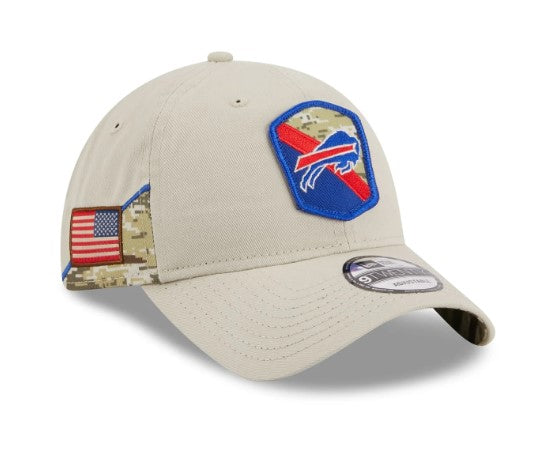 Buffalo Bills New Era 39THIRTY 2023 Salute To Service Bone Flex Hat