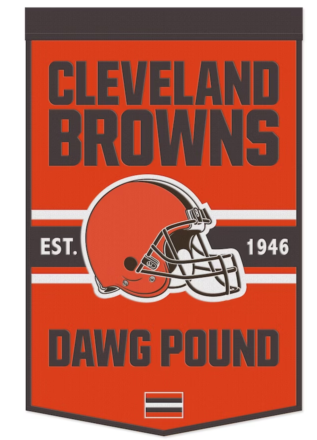 Cleveland Browns 24" x 38" Primary Logo Banner
