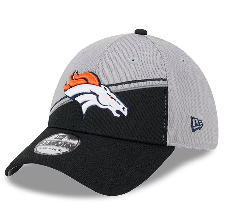 Denver Broncos 2023 Sideline 39THIRTY Flex Hat - Grey/Black