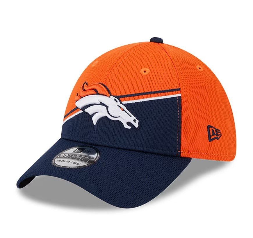 Denver Broncos 2023 Sideline 39THIRTY Flex Hat - Orange/Navy