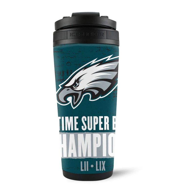 Philadelphia Eagles Super Bowl Champions  26oz 4D Stainless Steel Ice Shaker