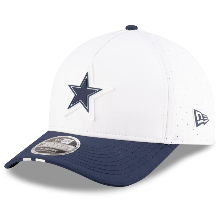 Dallas Cowboys New Era 2025 NFL Training Camp 9FORTY M-Crown Adjustable Hat - White