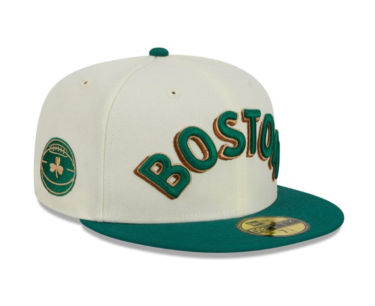 Boston Celtics 2023 City Edition 9FIFTY Cream Snapback Hat