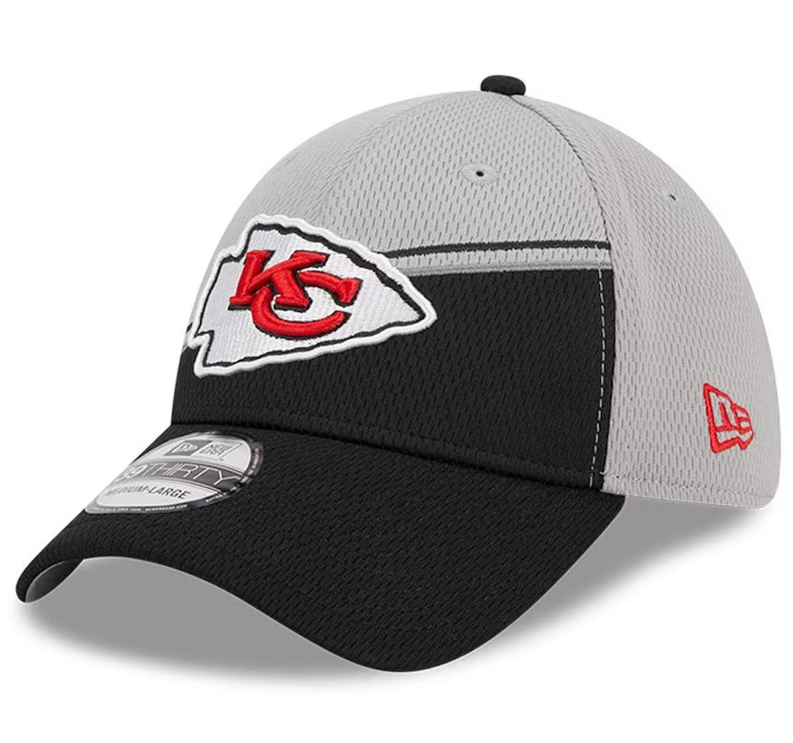 Kansas City Chiefs 2023 Sideline 39THIRTY Flex Hat - Grey/Black