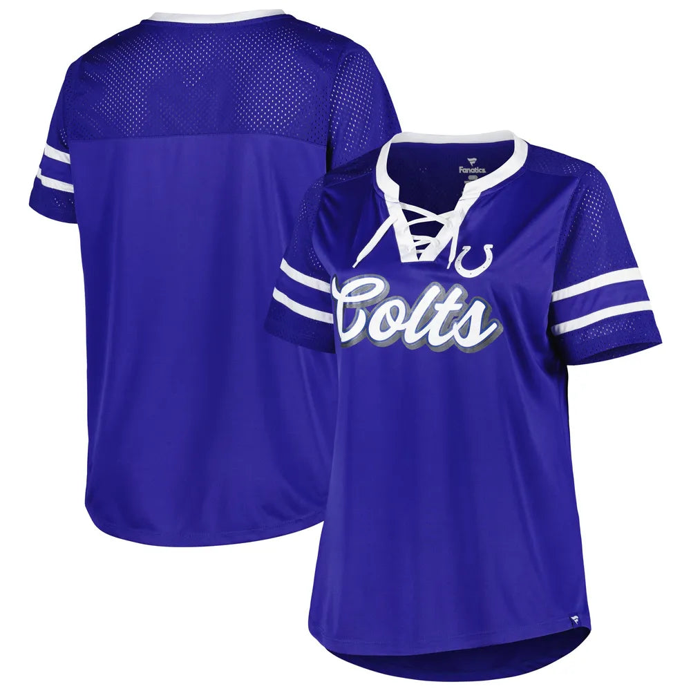 Indianapolis Colts Sunday Best Women's Lace Up T-Shirt