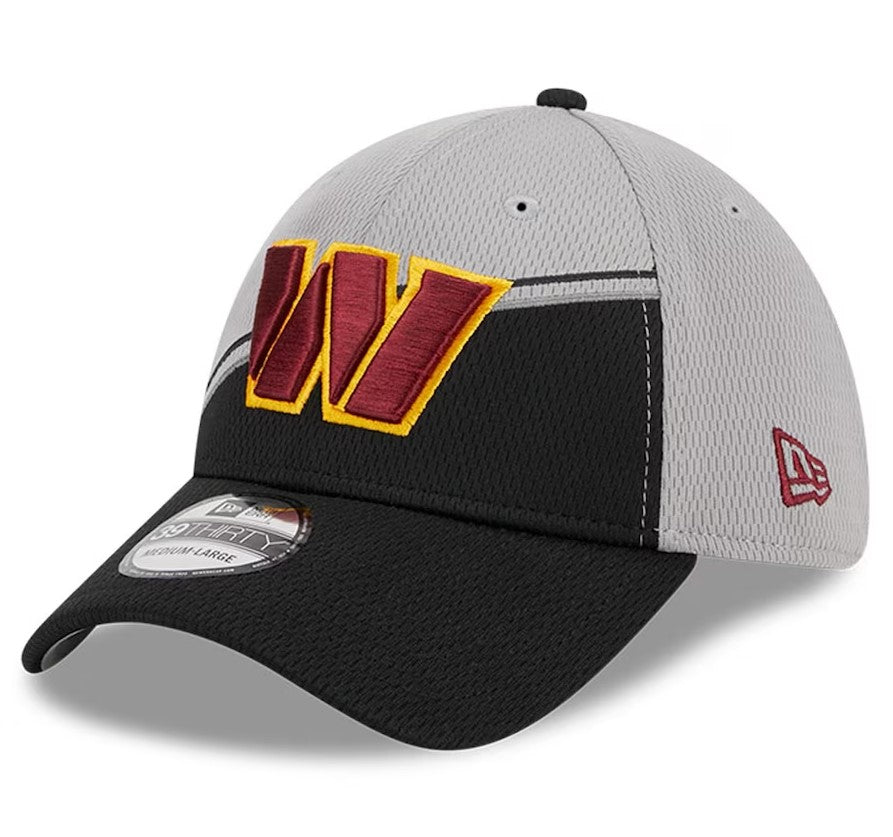 Washington Commanders 2023 Sideline 39THIRTY Flex Hat - Gray/Black